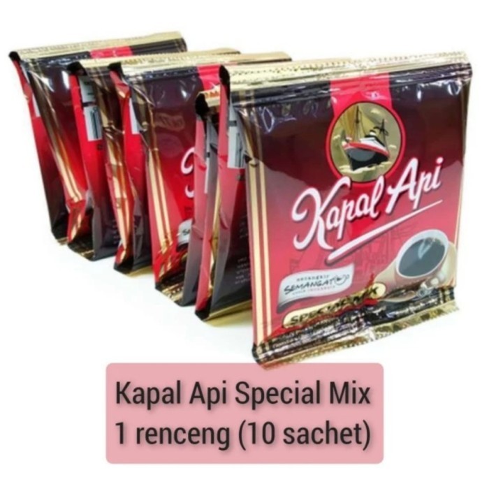 

Kopi Kapal Api Spesial Mix 1 Renceng / 10 Sachet / Sashet / Saset / Pc
