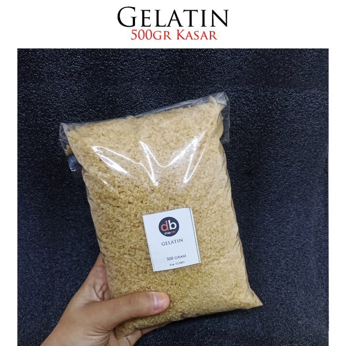 

Ready Gelatin Sapi Halal 1kg - 500gr Kasar