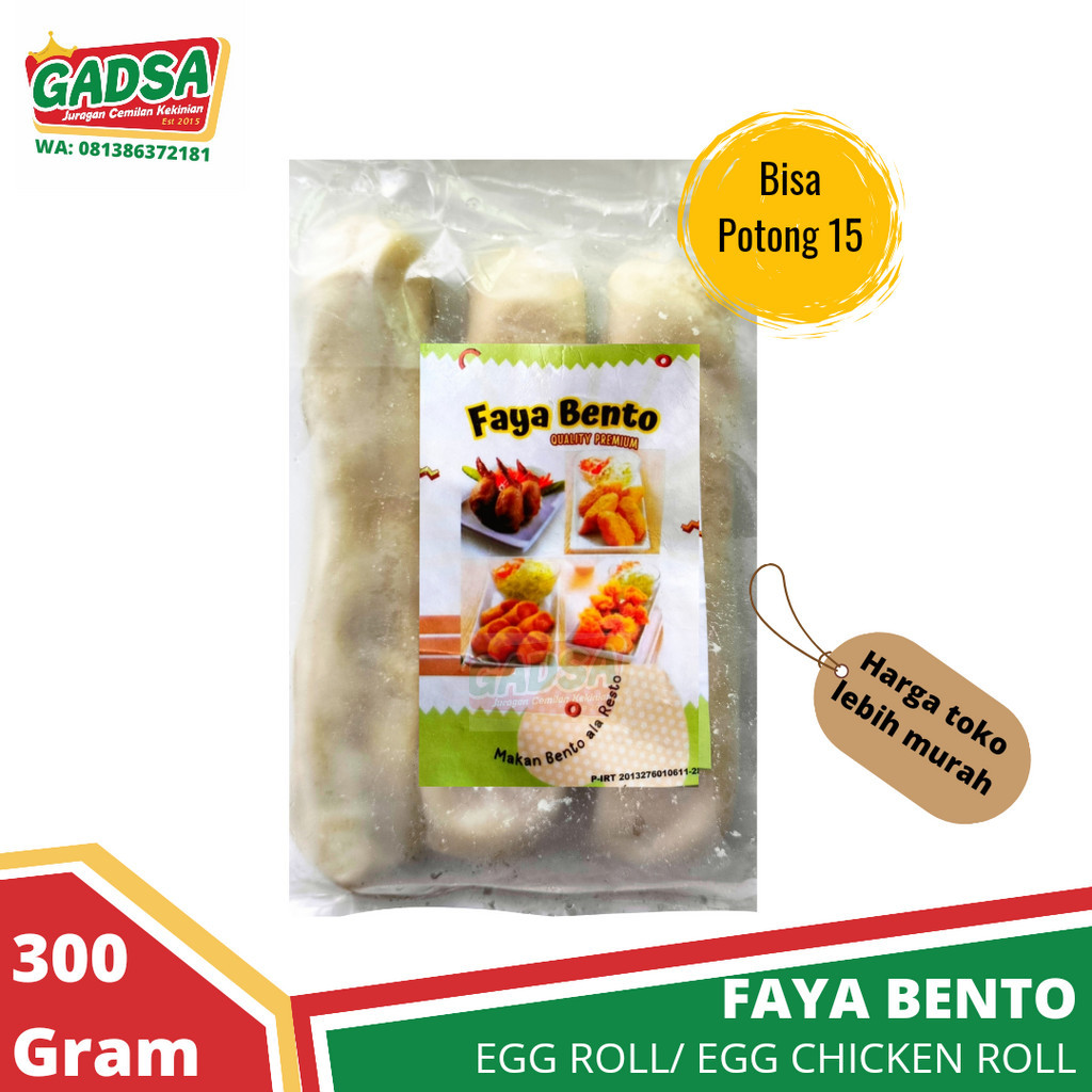 

Egg Chicken Roll Bento Eggroll Frozen 300 gram isi 3 Panjang