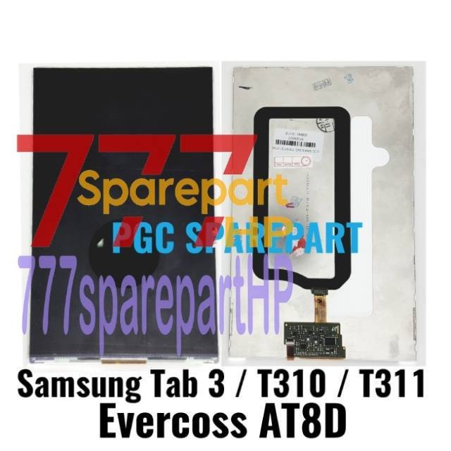 Original OEM LCD Tablet Samsung Galaxy Tab 3 Size LCD 8 inch T310 T311 Evercoss AT8D Evercross Cross
