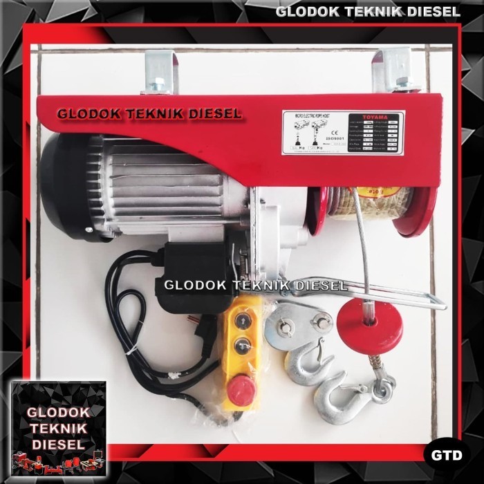 ELECTRIC WIRE ROPE HOIST 1 TON 1200 KG 20M TAKEL KATROL LISTRIK 1200KG