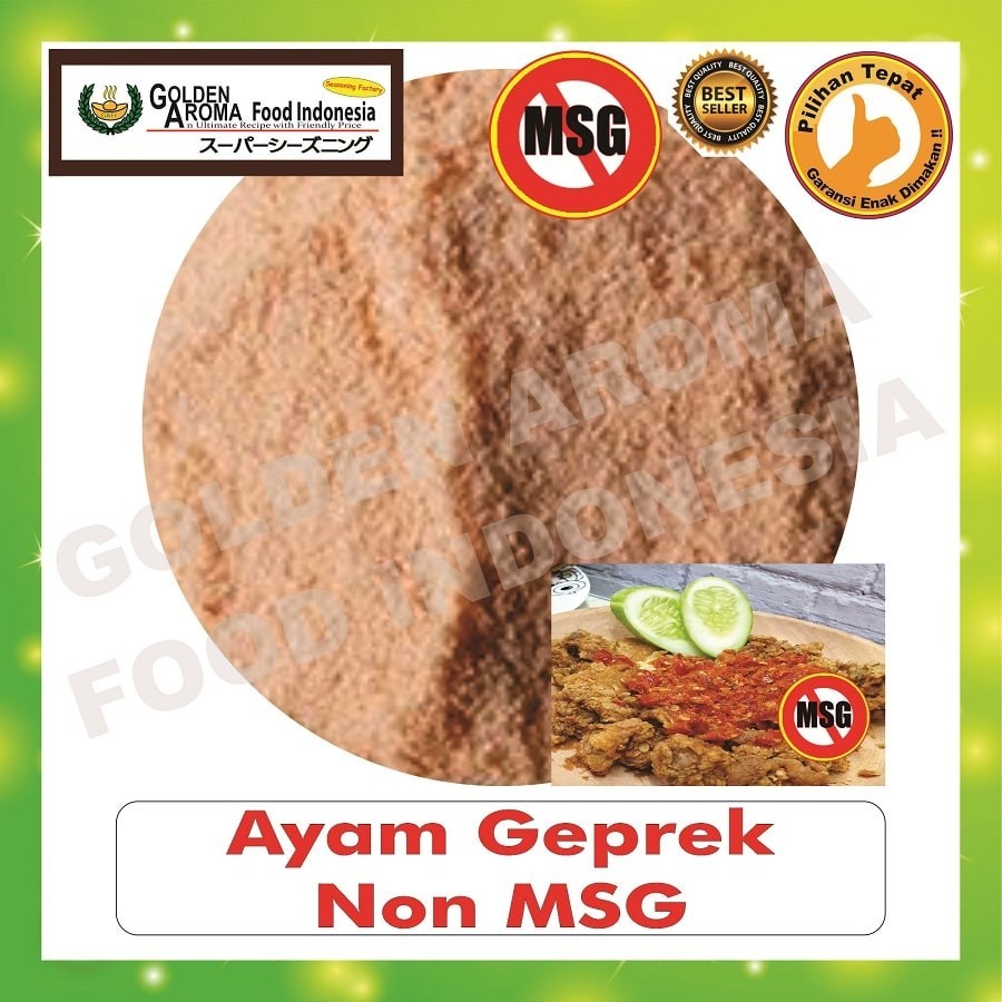 

Bumbu Tabur Rasa Ayam Geprek Non MSG 1 Kg , Jual Bubuk Tabur Ayam Geprek No MSG 1Kg Murah Enak GAFI