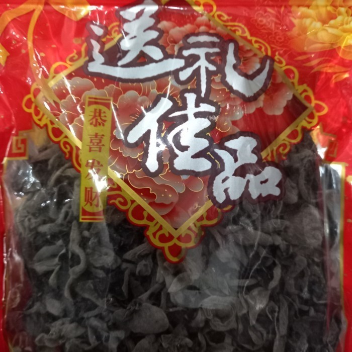

Jamur Kuping Hitam kemasan 100gr/ Dried Fungus Black 100gr