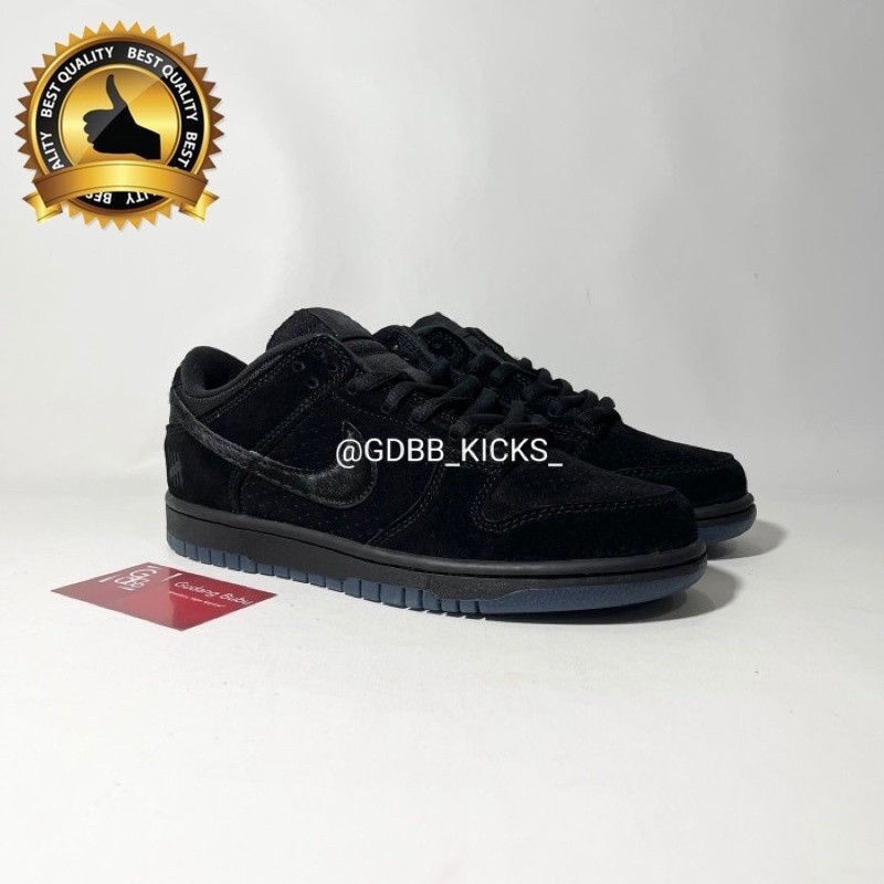 Nike Dunk Low SP Undefeated 5 On It Black Allblack 100% ORIGINAL MATERIAL A5