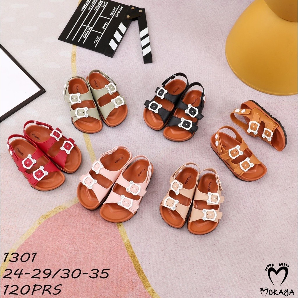 ❣️Promo❣️ Sandal Let Anak Gunung Cewek Gesper Bear - Mokaya 1301 (24-29) / Sandal Anak Cewek Import