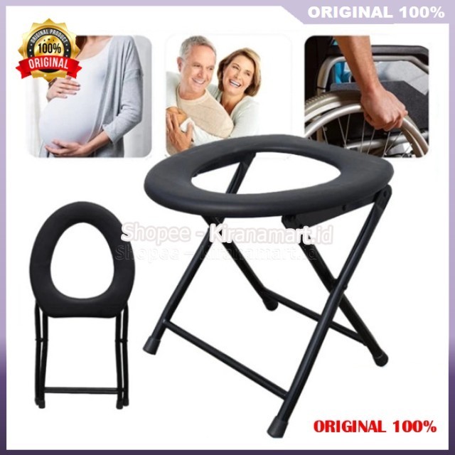 WC Duduk Portable Kursi Toilet Duduk Orang Tua Kursi Toilet ORIGINAL