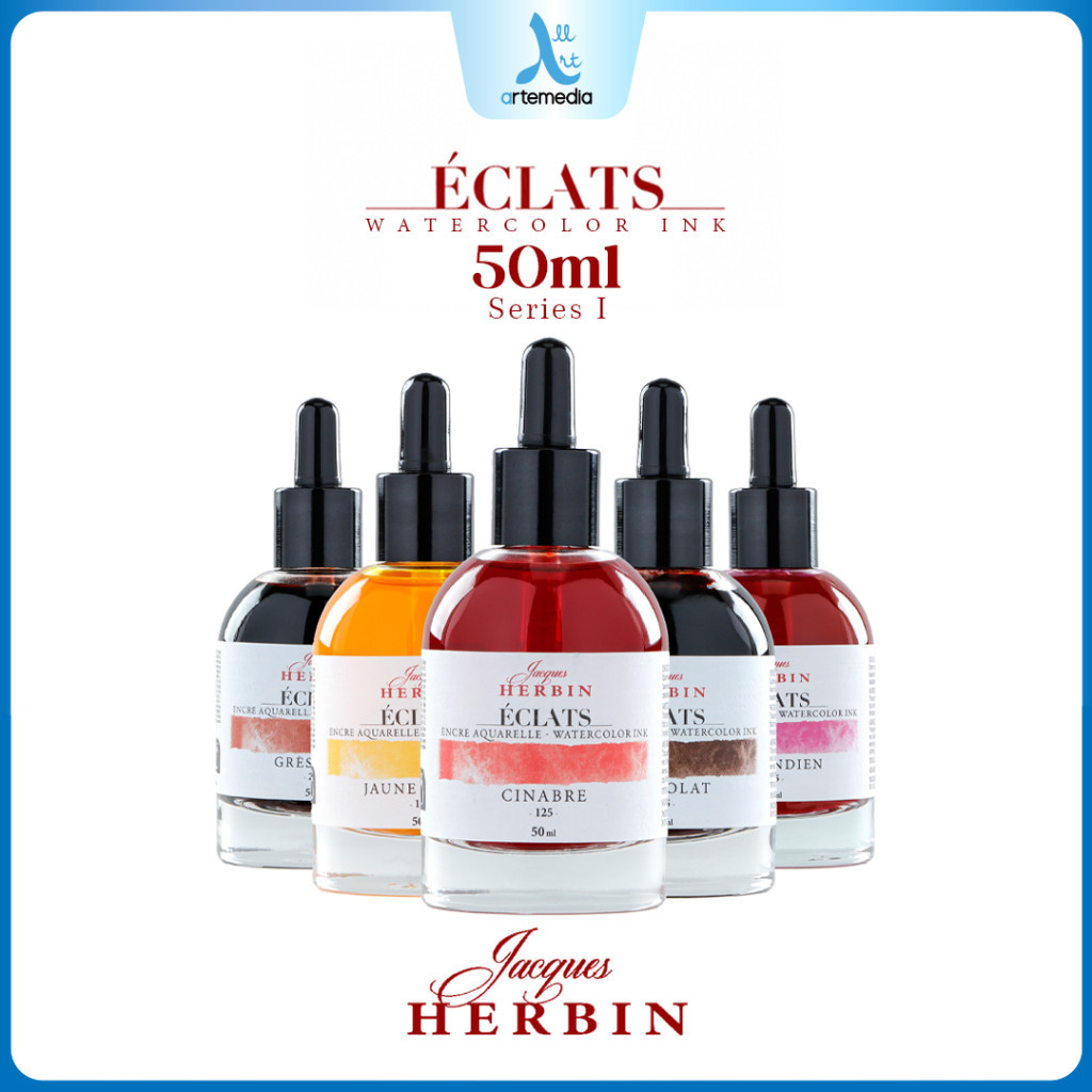

Drawing Tinta Cat Air Kaligrafi Herbin Eclats Watercolor Ink 50 ml 1/2
