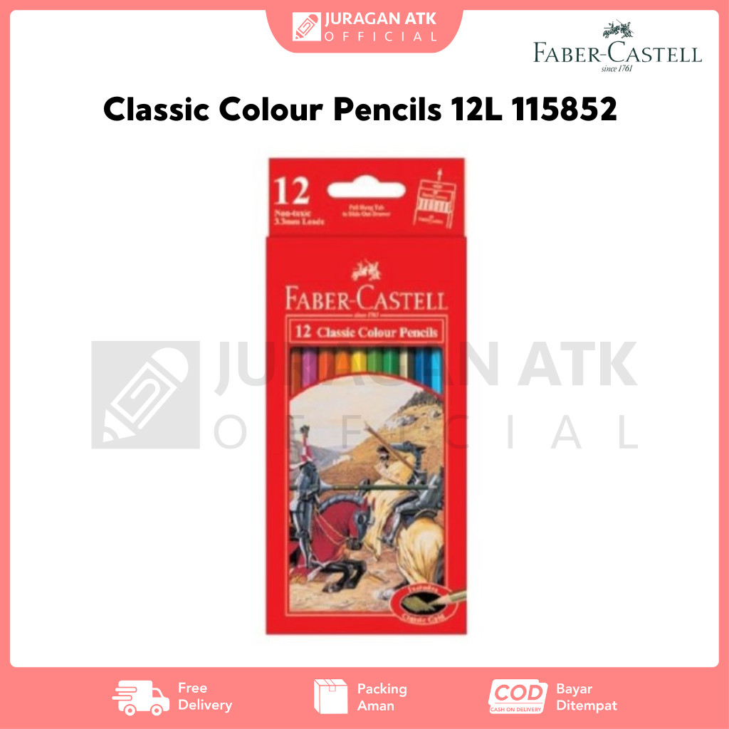 

Classic Colour Pencils 12 Long Faber-Castell 115852