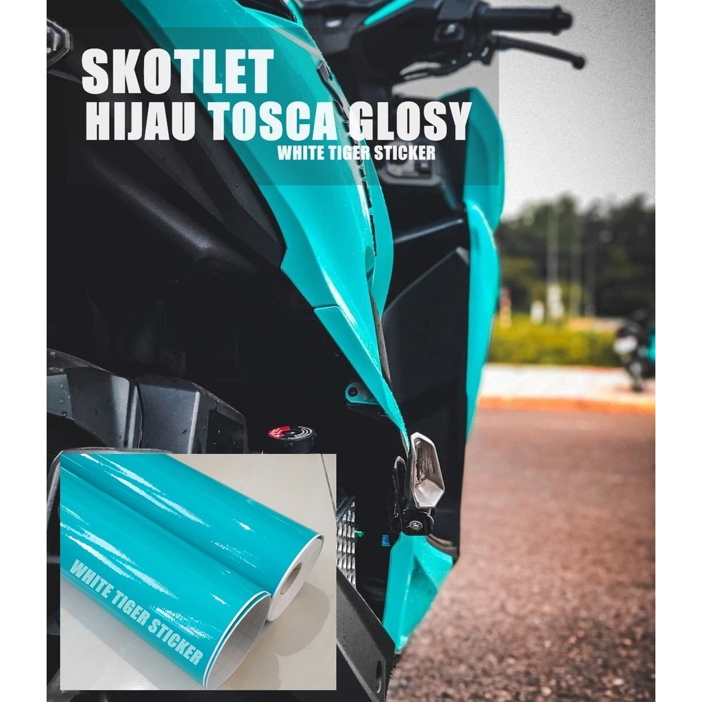 skotlet stiker motor hijau tosca glosy skotlet hijau tosca stiker hijau tosca sctlite hijau tosca