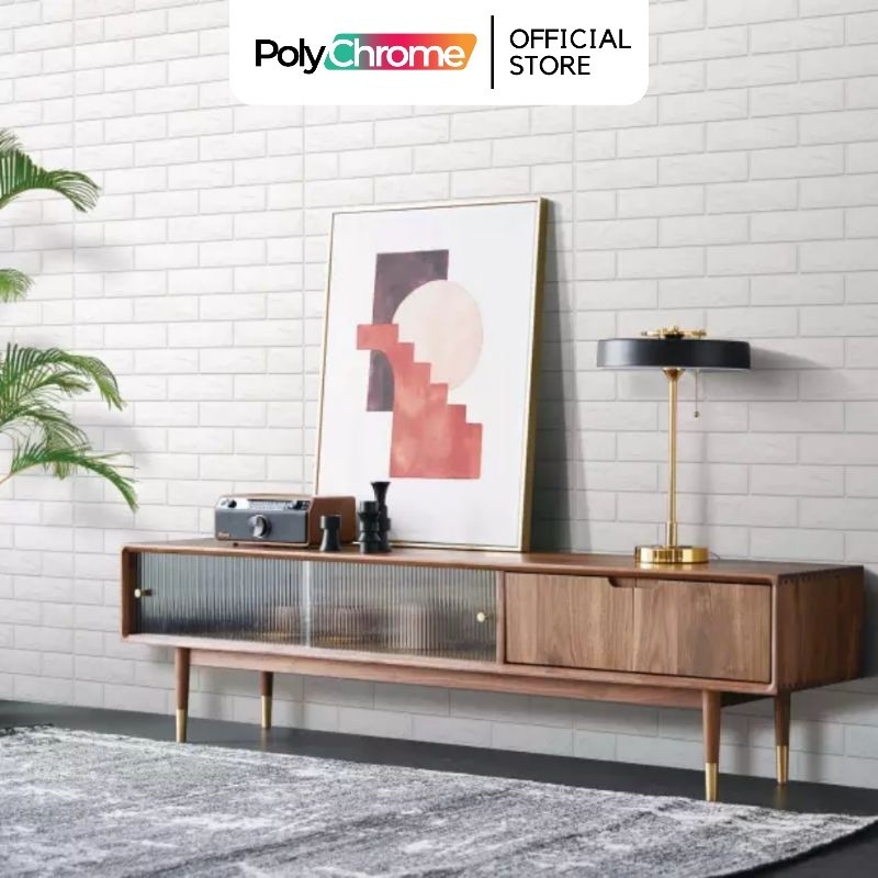 [Putih & Warna] 3D Brick Foam Bata Putih Warna Krem Cream Biru Hijau Ijo Kuning Abu Silver Timbul Gl