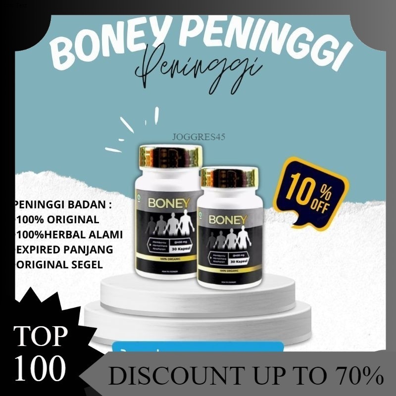 BONEY SUPLEMEN PENINGGI SELURUH BADAN 100% HERBAL ALAMI ORGANIK BONEY CAPSUL BIKIN PENAMBAH TINGGI B