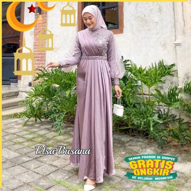 TERMURAH  GAMIS SYAR'I MODERN TERBARU DRESS ADEVA GAMIS KEREN KEKINIAN SYARI GAMIS KONDANGAN GAMIS L