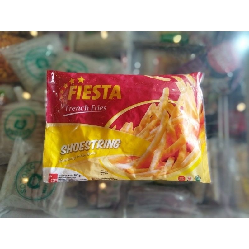 

Fiesta French Fries Shoestring 500g kentang goreng frozen