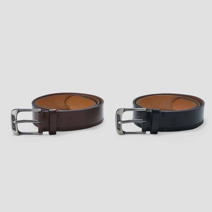 Dickies Casual Leather Belt - Coffee, 38
