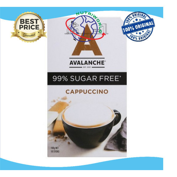 

Avalanche Cappuccino 99% Sugar Free Coffee Sticks 10pk