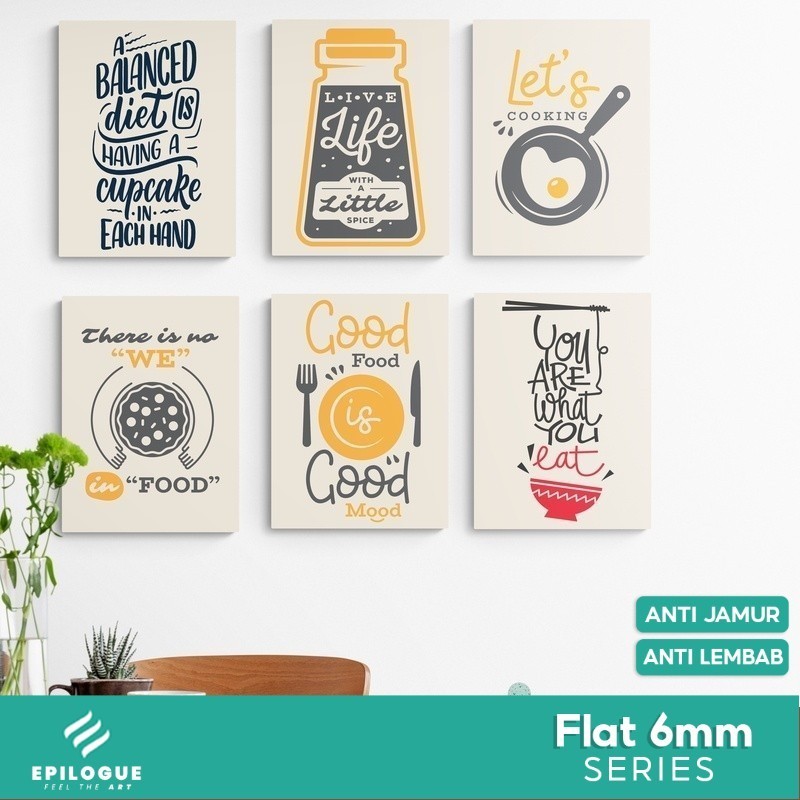 Epilogue Hiasan Dinding Dapur 30x40 Dekorasi Dapur Pajangan Rumah Wall Decor Pajangan Dinding - KTP