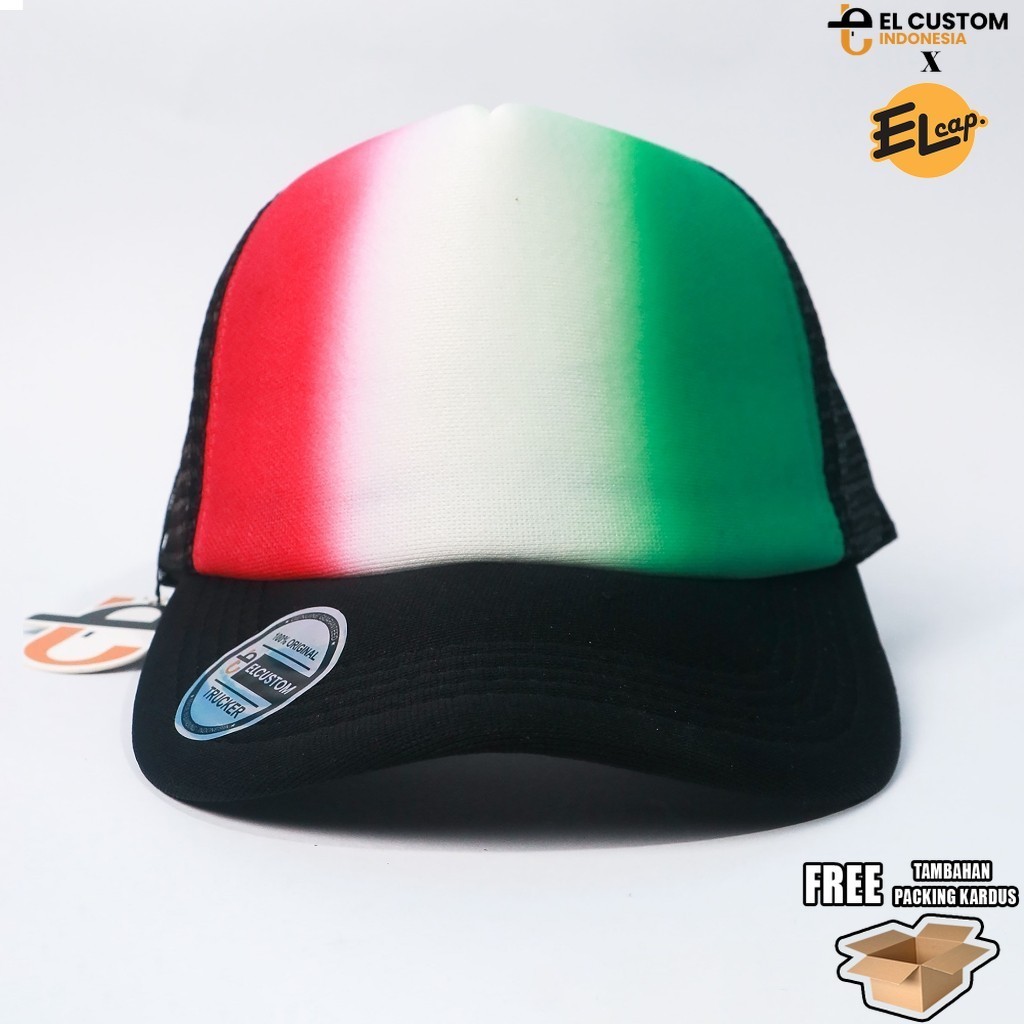 ITALIANO - Topi Jaring Airbrush / Topi Custom/  Tiedye/ Topi Premium / Topi Trucker / Topi SMA / Top