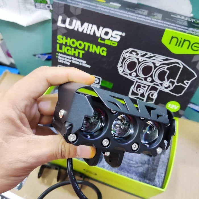 Proji Mini Laser Lampu Tembak SQL 3 Mata Hi Low Q9 Luminos 9Nine