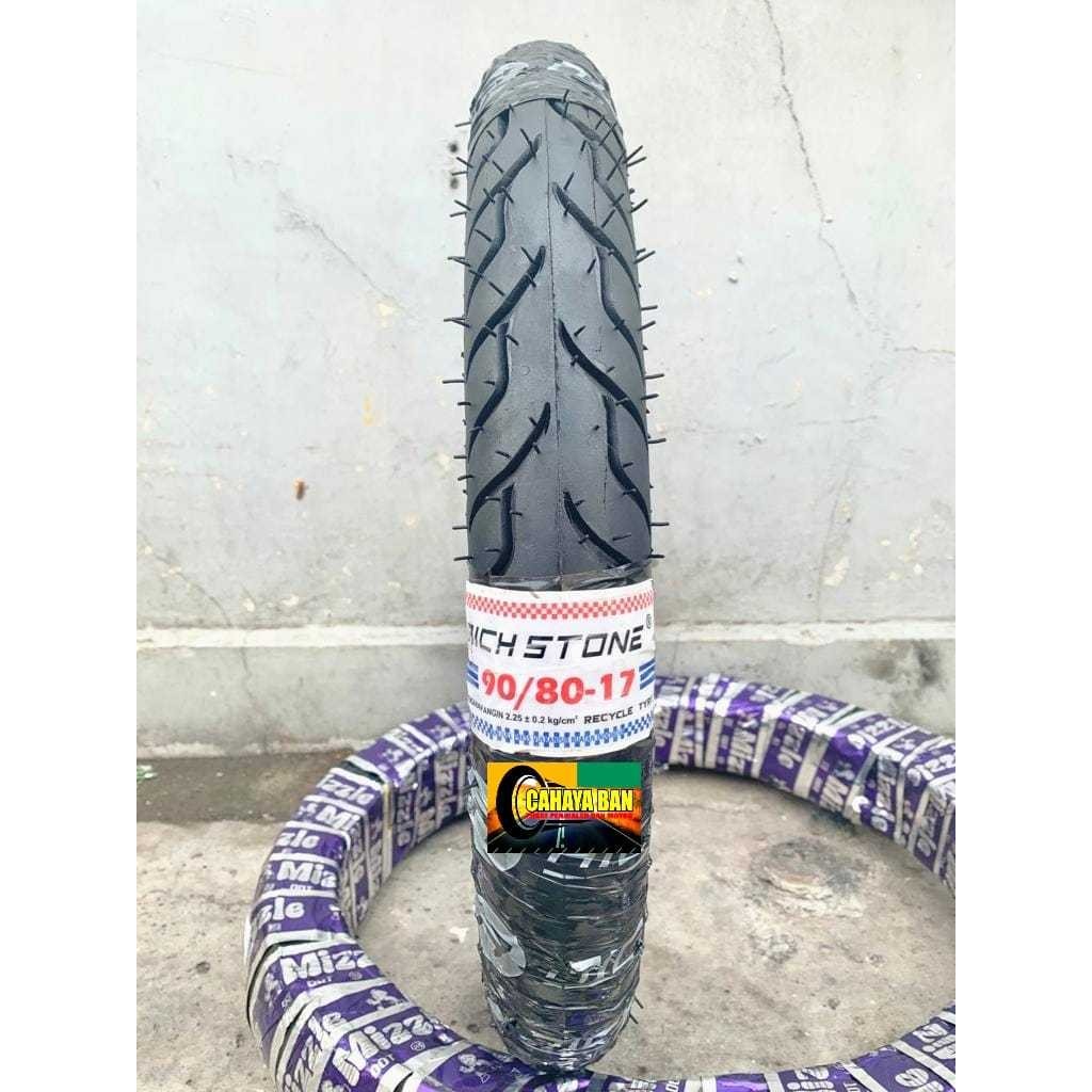 Ban Motor 90/80-17 Tube Type/Bukan Tubless Ring 17 BAN RICH STONE 90/80-17 BAN LUAR RING 17 BAN VEGA