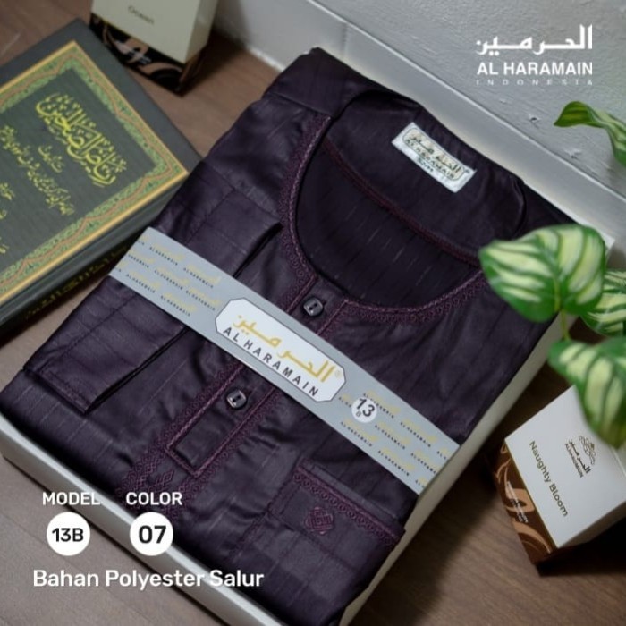 Mark Al Haramain jubah/gamis non kerah/model ikaf