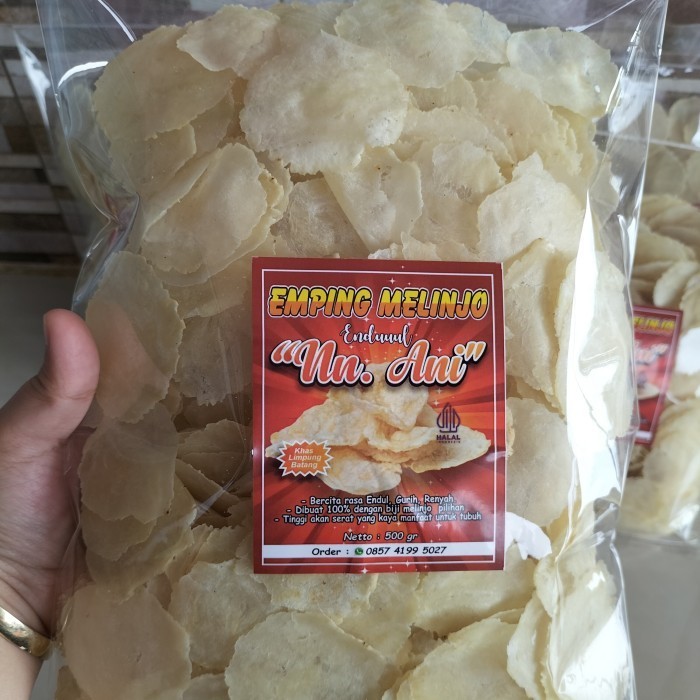 

New EMPING MELINJO 1kg "Nn. Ani" KECIL SUPER TIPIS KHAS LIMPUNG BATANG