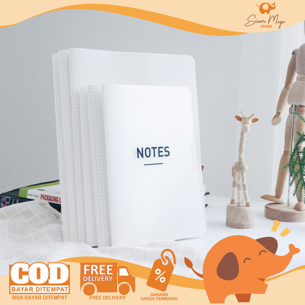 

Panmomo Simplicity NB B5 Buku Catatan Putih B5 Note Book Cover Doff