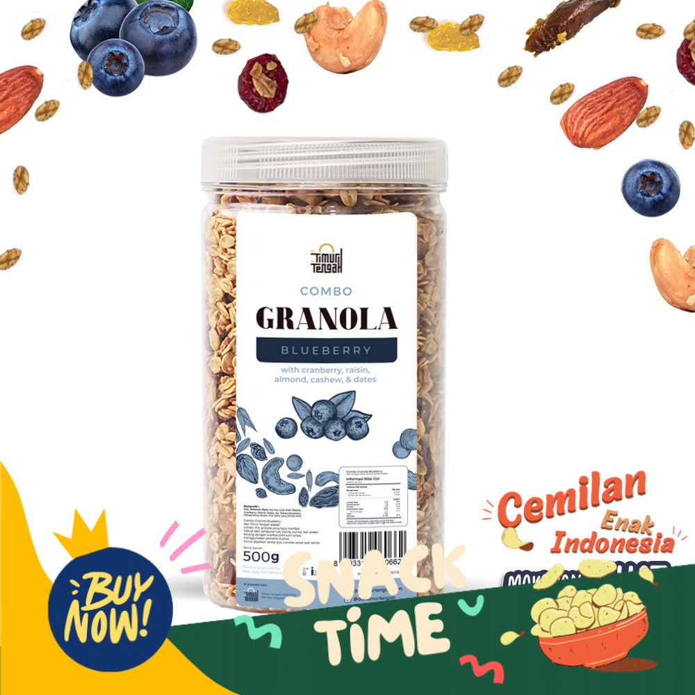 

PROMO SPESIAL Granola Diet Makanan Sehat Outmel Sereal Diet Snack isi 500gr