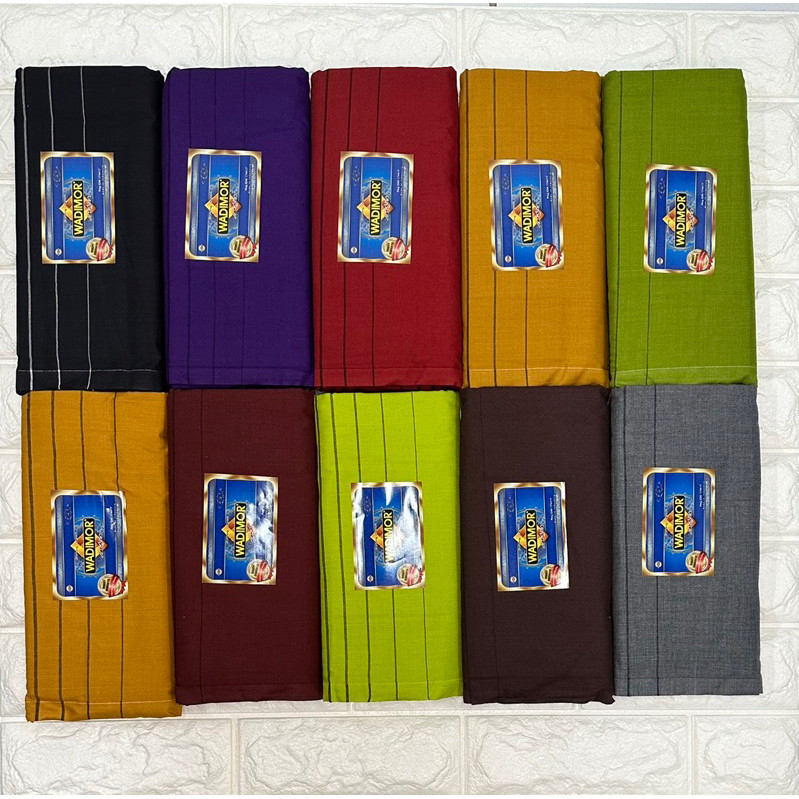 BIGSALEE RAMADHAN 100% ORIGINAL PREMIUM Grosir 10 Pcs Sarung Wadimor motif Polos Warna Tumpal