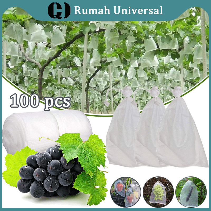 100PCS Fruit Cover / Kantong Jaring Pembungkus / Pembungkus Buah / Buah Anggur/ Klengkeng/ Strawberr