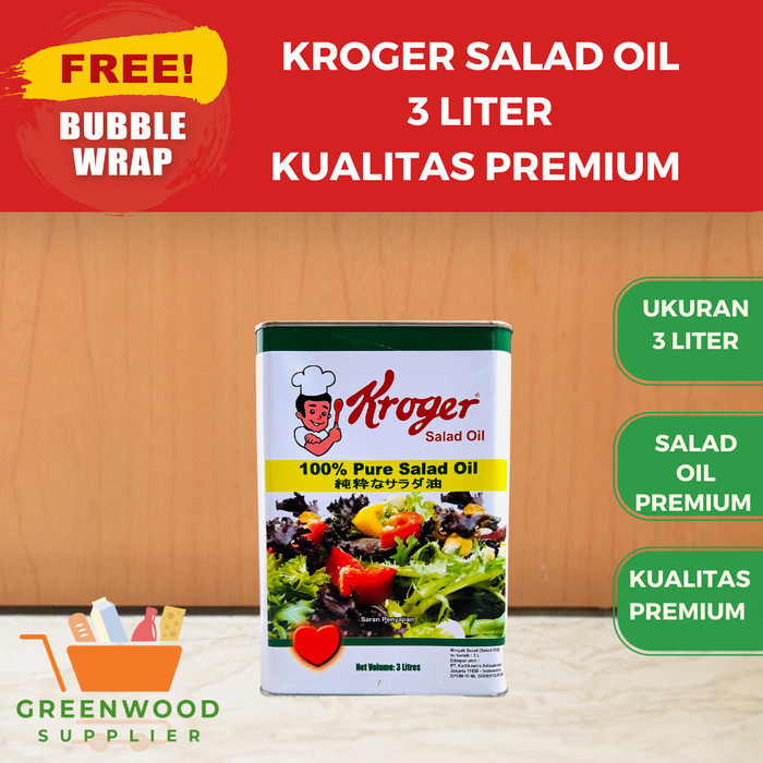 

Kroger Pure Salad Oil - 3 Liter [PREMIUM]
