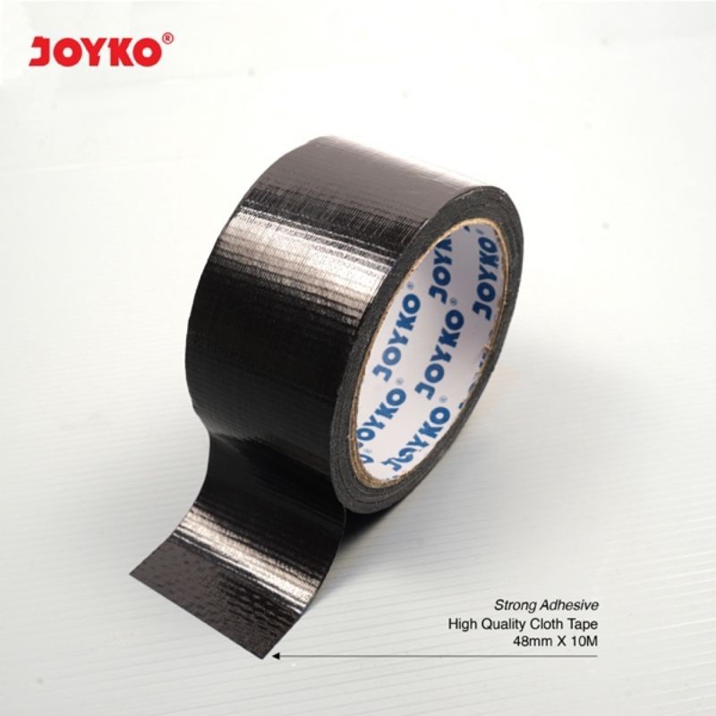 [RP] Lakban kain / Cloth Tape Joyko 2inch 48mmx10m / Lakban Kain Hitam 2"