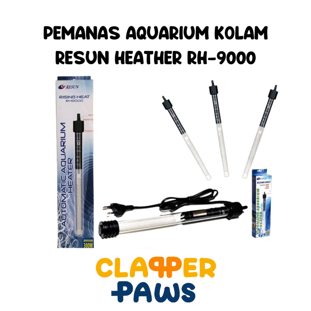 RESUN HEATER RH-9000 75watt Pemanas Aquarium Kolam Ikan