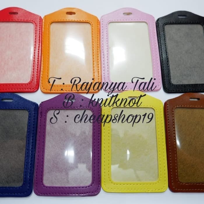 

Card Holder Kulit / Tempat ID Card Holder / Frame Name Tag Kulit