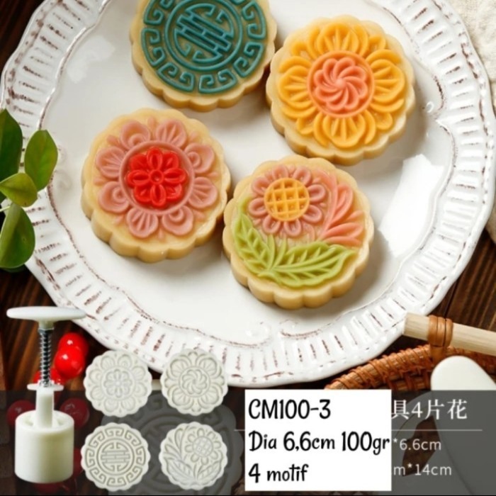 cetakan kue bulan 100gr mooncake