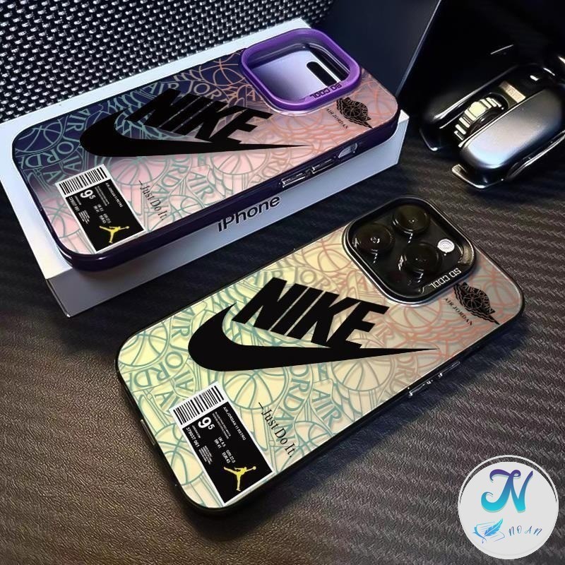 Casing ponsel IMD pola Nike cocok untuk VIVO Y15S Y16 Y17 Y17S Y20 Y21S Y30 Y91 Y91C V23 5G V29 V27 