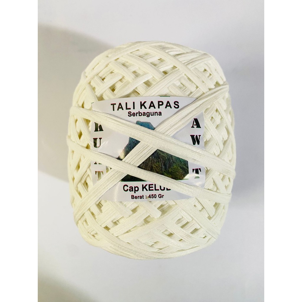 

Tali salaran Tali kapas serbaguna berat 450gr dari CAP KELUD