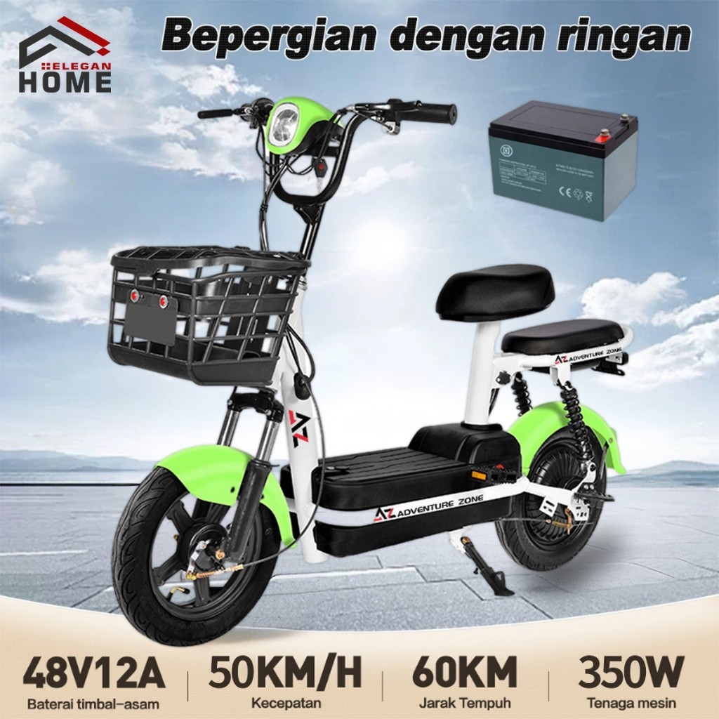 RAMADHAN SALE EH Sepeda Listrik Dewasa Motor 48V Premium Mewah Sepeda Listrik / Sepeda Motor Listrik