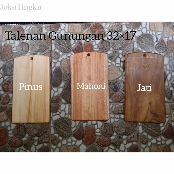 

Talenan Kayu Pinus 32x18cm GUNUNGAN PINGUL MURAH/ Wooden Cutting Board - gngan pnus 3218 murah