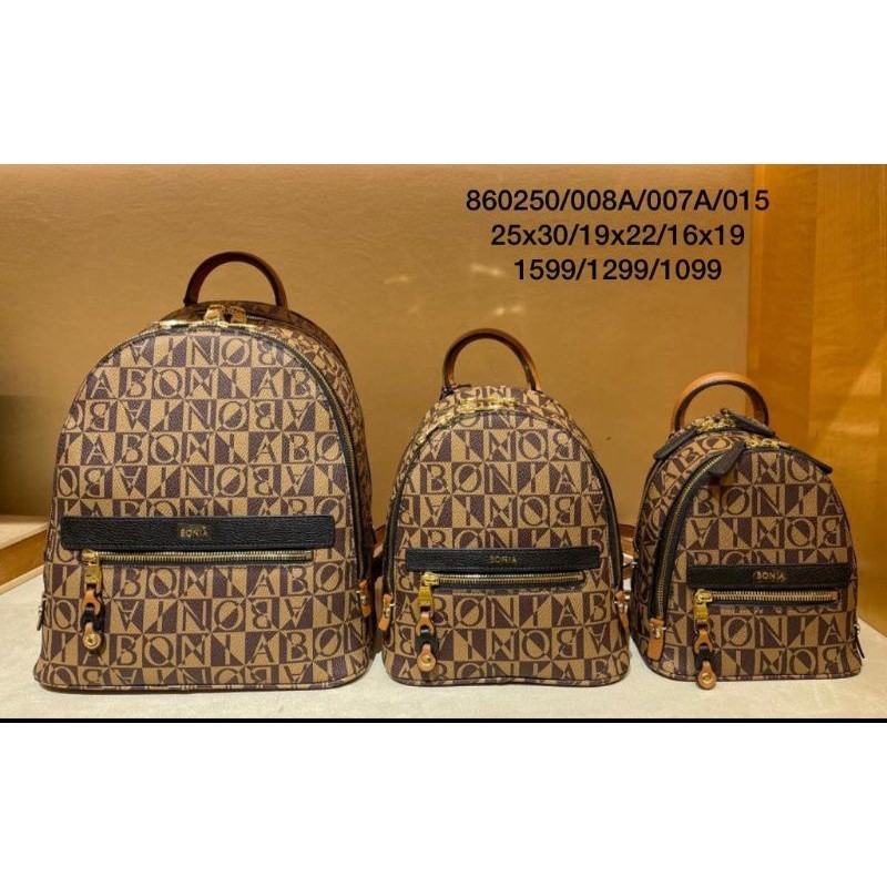 tas ransel bonia original backpack monogram