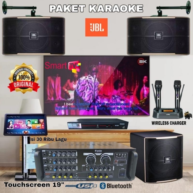 BIG SALE RAMADAN PAKET KARAOKE BEST AUDIO KARAOKE SPEAKER JBL PASSION 10 (FULL SET)