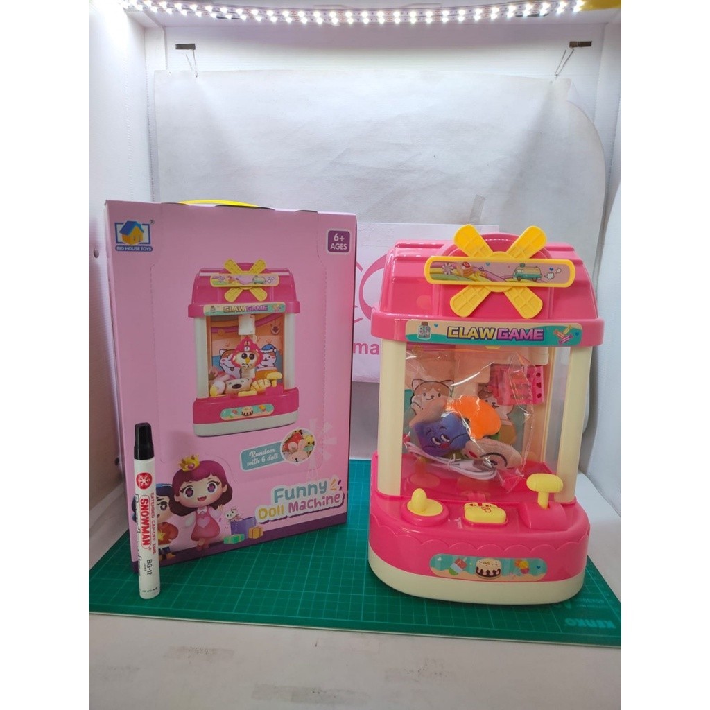 Boneka CapitFunny Doll MachineMainan Capit BonekaMesin Capit Boneka