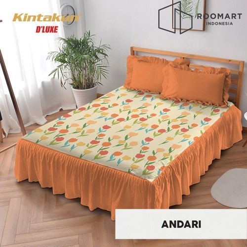 Sprei Rumbai Deluxe Kintakun Andari Ukuran 180X200 King Seprei Rumbai Seprai