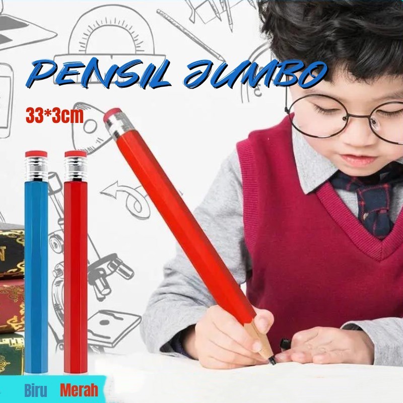 

Pensil Ajaib Super Besar 33 CM Mainan Pencil Pensil Jumbo Hiasan Photo Kado Pensil Jumbo Besar