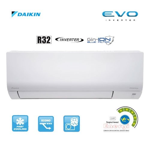 AC DAIKIN EVO INVERTER 2,5PK 2,5 PK FTKF60 - Daikin AC - Daikin