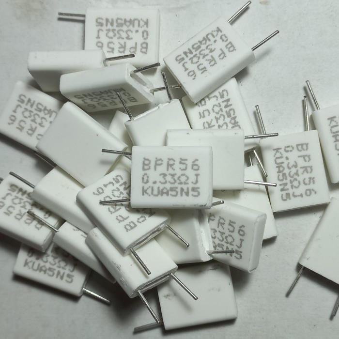 

R kapur gepeng bpr 0.33ohm 0,33ohm 0.33 0R33 5w 5watt 5 watt Resistor 0,33 5wat wat Fajar elektro 2