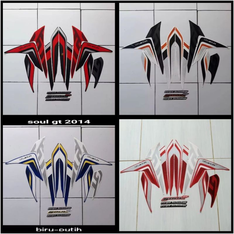 STICKER STRIPING LIS LES BODY MOTOR YAMAHA MIO SOUL GT 2014