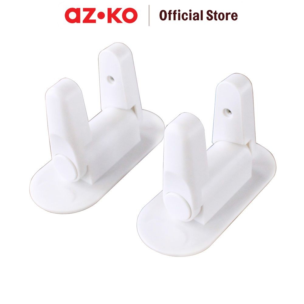 AZKO Kindla 5X8.2X12 cm Pengunci Pintu Lemari - Putih penahan pintu lemari door handle loock aksesor