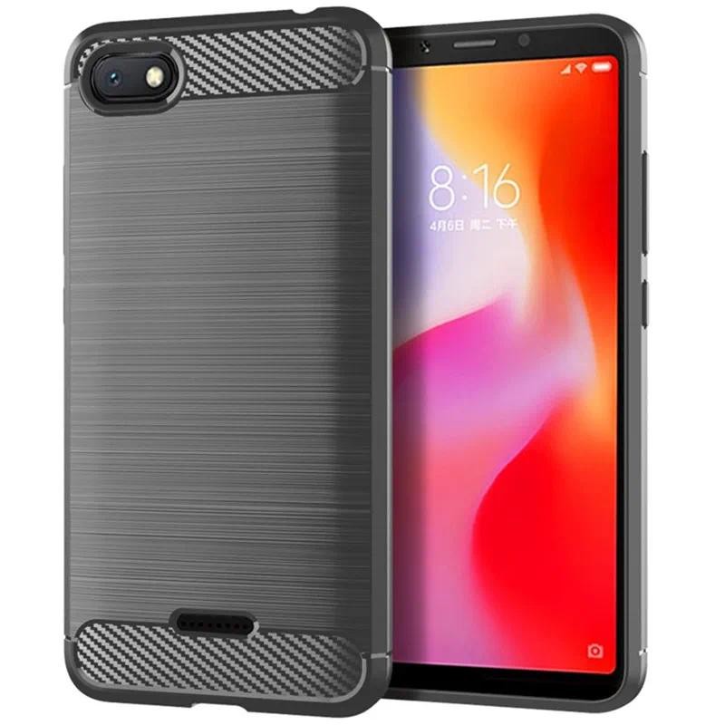 For Redmi 6A xiaomi redmi 6a Redmi6A Phone case casing Soft Silicone Carbon Fiber Back cover
