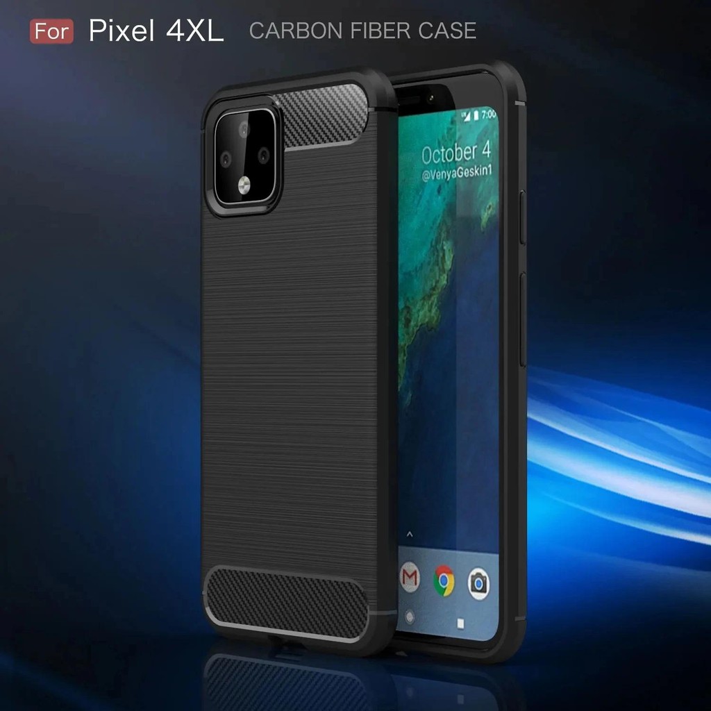 New Phone case Pixel4 XL Google Pixel 4XL google pixel4xl Back cover Soft Carbon Fiber Texture TPU C