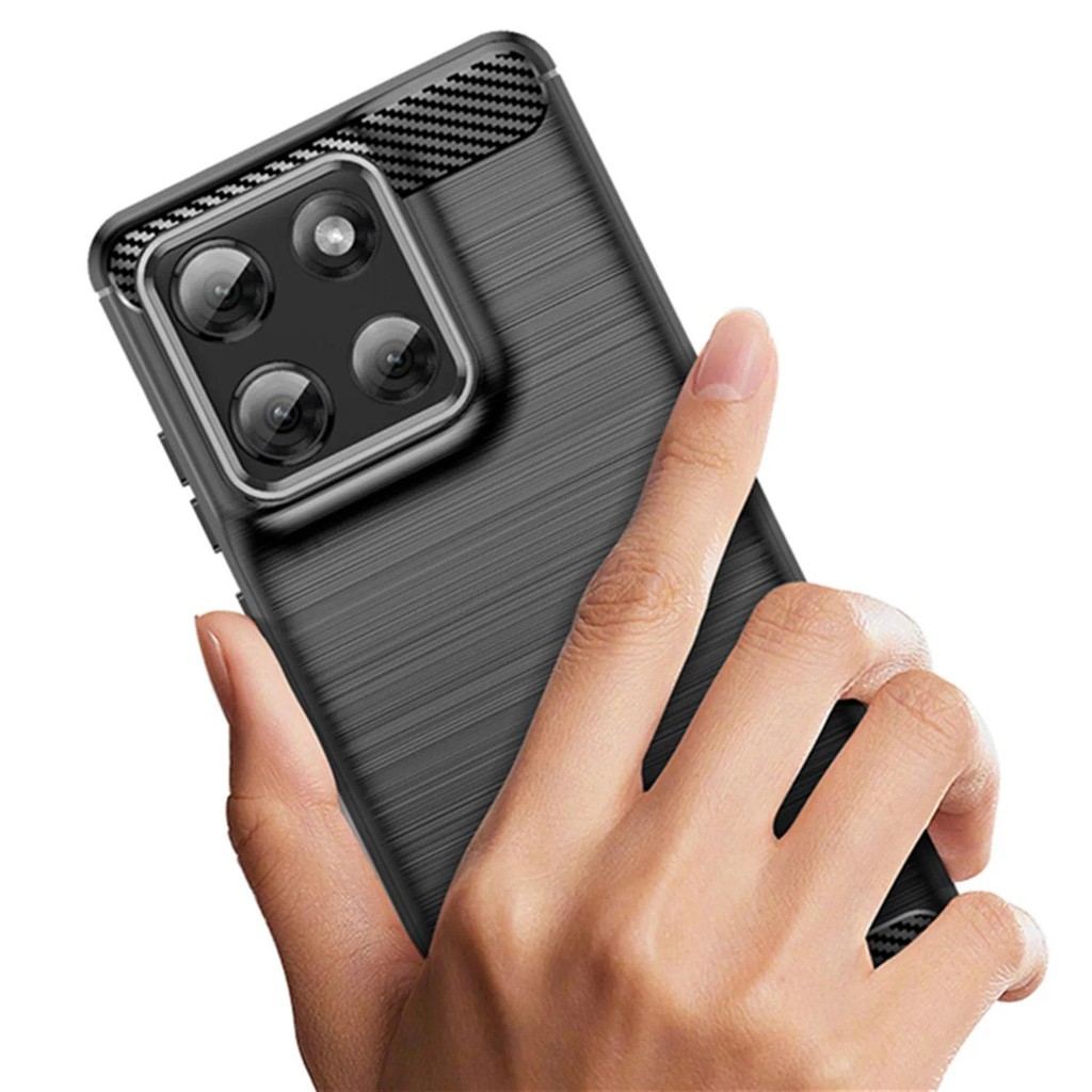 For Phone Moto Motorola G Stylus 2025 moto g stylus 2025 case casing Soft Silicone Carbon Fiber Back